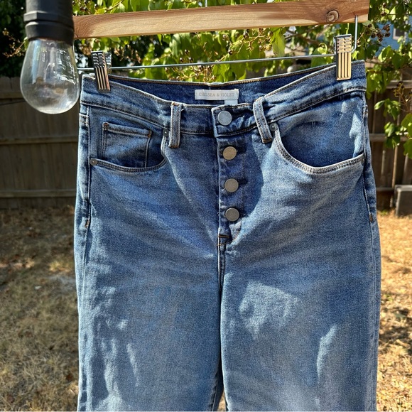 NWOT Chelsea & Violet high rise cropped wide leg jean - Picture 2 of 7